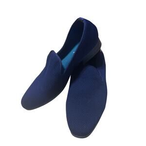 Men's Royal Blue Dress Shoes Size 8.5 Slip On Almond Toe